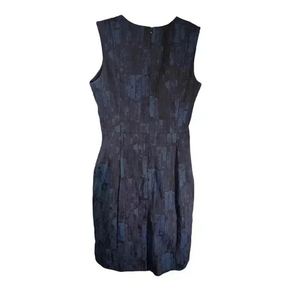 MM Lafleur Sheath Dress Navy Blue Sleeveless Women's 10 - Picture 2 of 4